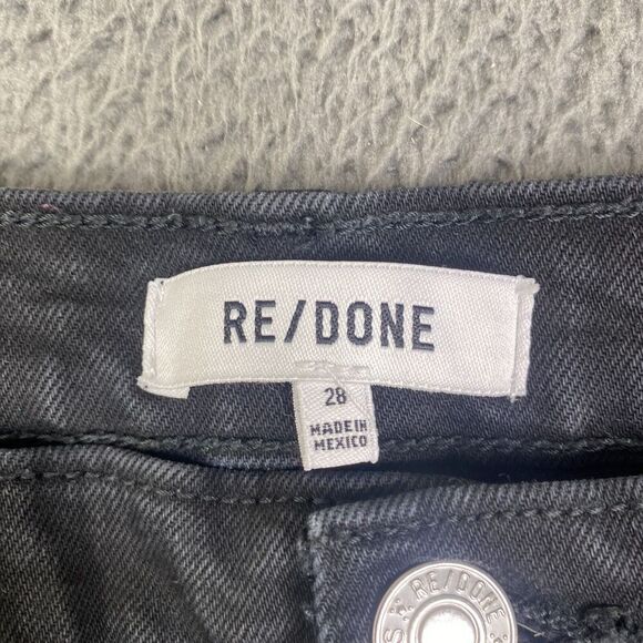 RE/DONE 70s Straight Black Stovepipe Sz 28 Style 193-3W7STRT - Picture 4 of 11